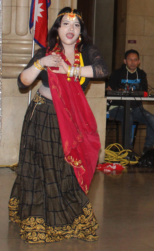 a young lady performing the Banma Phuleyo Phul Dance