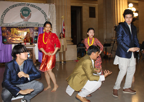 3 girls and 3 guys performed this Bhutanese Nepali Cultural Dance