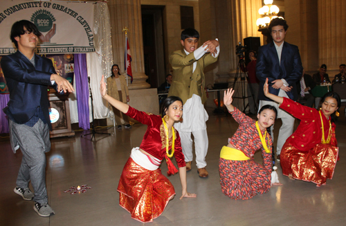 3 girls and 3 guys performed this Bhutanese Nepali Cultural Dance