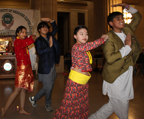 3 girls and 3 guys performed this Bhutanese Nepali Cultural Dance