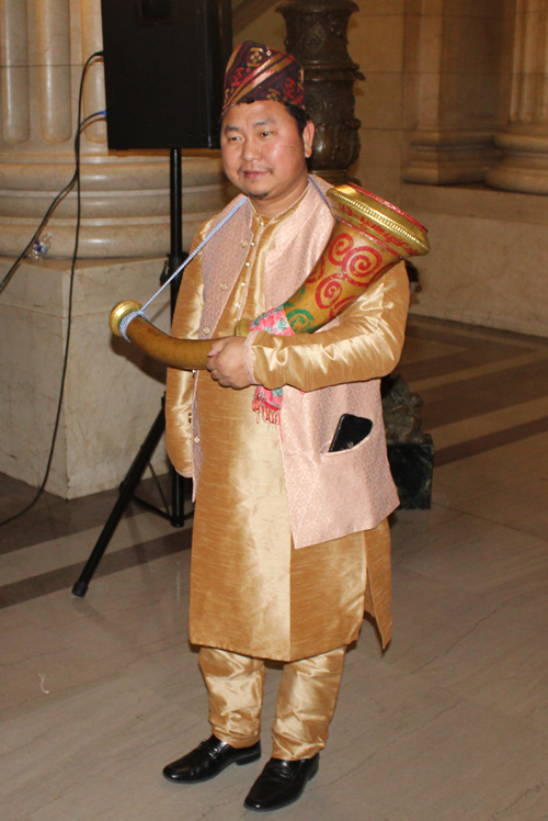 Bhutanese and Nepali people at celebration of Tihar in Cleveland