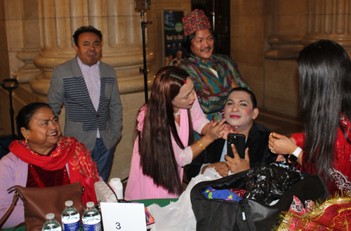 Bhutanese and Nepali people at celebration of Tihar in Cleveland