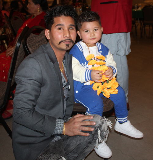 Bhutanese and Nepali people at celebration of Tihar in Cleveland