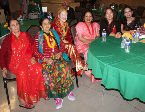 Bhutanese and Nepali people at celebration of Tihar in Cleveland