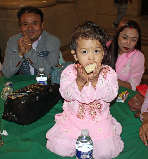 Bhutanese and Nepali people at celebration of Tihar in Cleveland