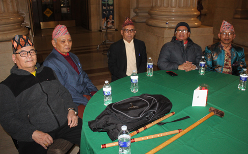 Bhutanese and Nepali people at celebration of Tihar in Cleveland