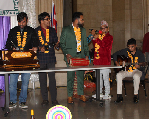 Bhutanese Nepali Cultural music at Tihar in Cleveland