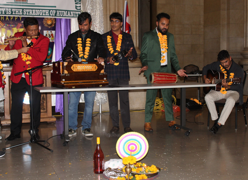 Bhutanese Nepali Cultural music at Tihar in Cleveland