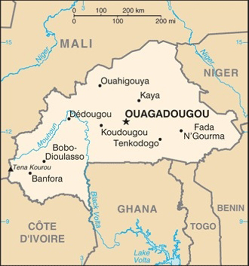 Burkina-Faso Map