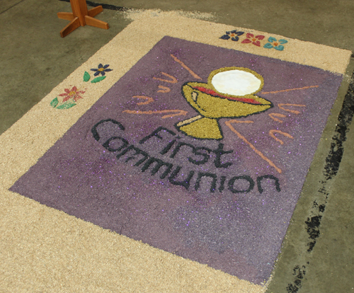 Carpets of Holy Week, Alfombras de Semana Santa at La Sagrada Familia