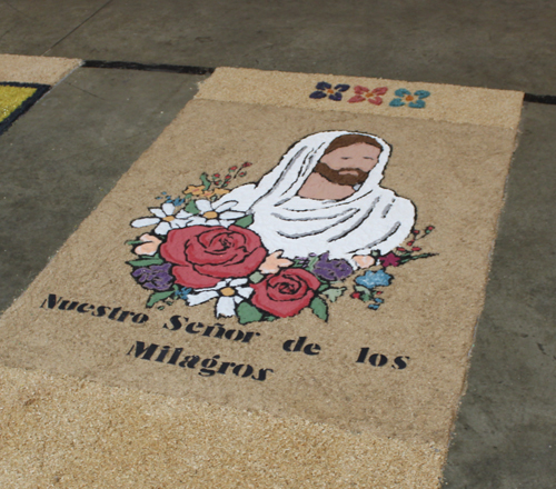 Carpets of Holy Week, Alfombras de Semana Santa at La Sagrada Familia