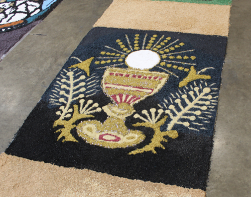 Carpets of Holy Week, Alfombras de Semana Santa at La Sagrada Familia