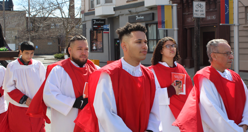 Good Friday Procession at St. Michael the Archangel Church in Cleveland