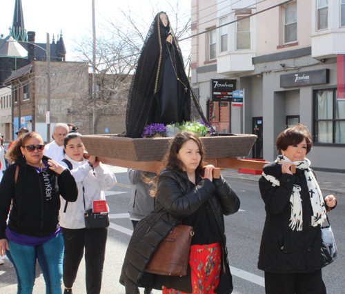 Good Friday Procession at St. Michael the Archangel Church in Cleveland