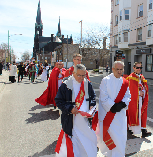 Good Friday Procession at St. Michael the Archangel Church in Cleveland
