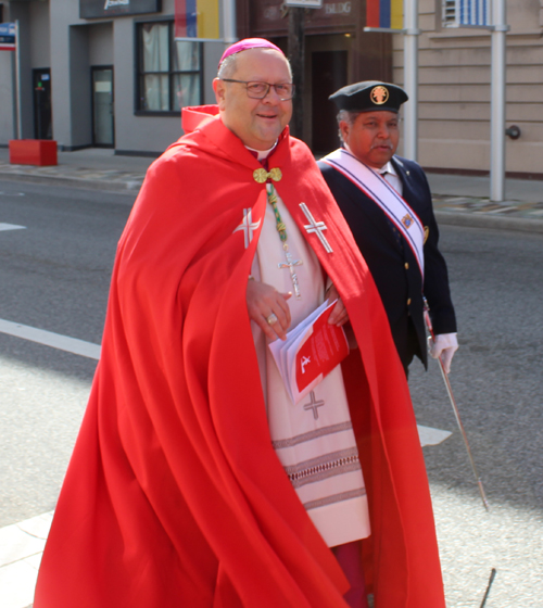 Good Friday Procession at St. Michael the Archangel Church in Cleveland Bishop Malesic