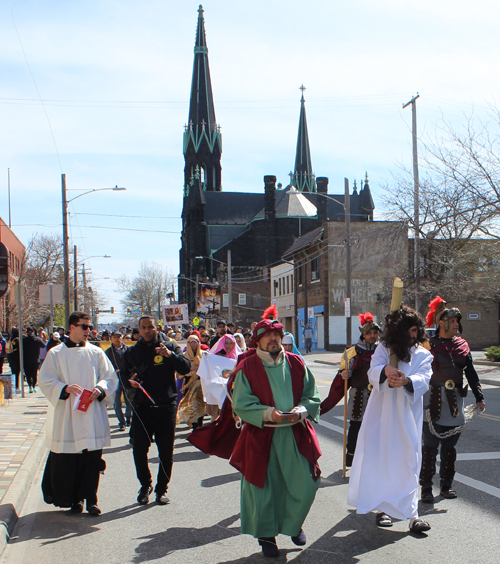Good Friday Procession at St. Michael the Archangel Church in Cleveland