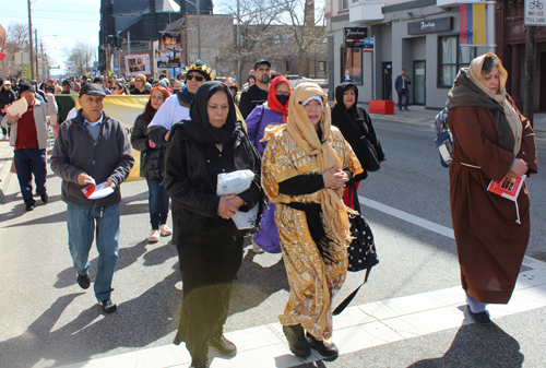 Good Friday Procession at St. Michael the Archangel Church in Cleveland