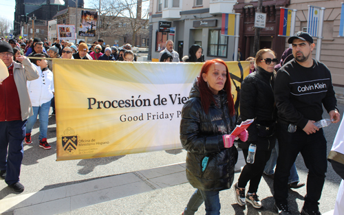 Good Friday Procession at St. Michael the Archangel Church in Cleveland