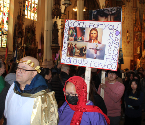 Good Friday Procession at St. Michael the Archangel Church in Cleveland