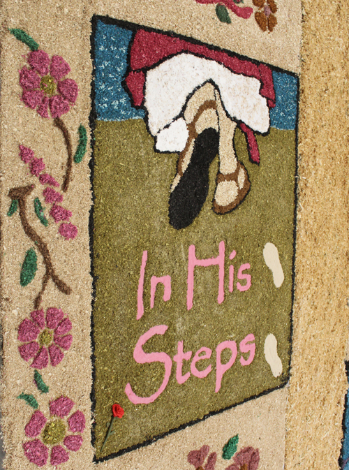 Carpets of Holy Week, Alfombras de Semana Santa at La Sagrada Familia in Cleveland