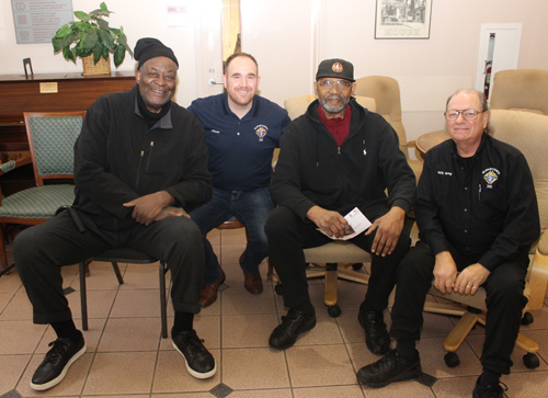 Jim Chones and Manny Leaks with KofC volunteers