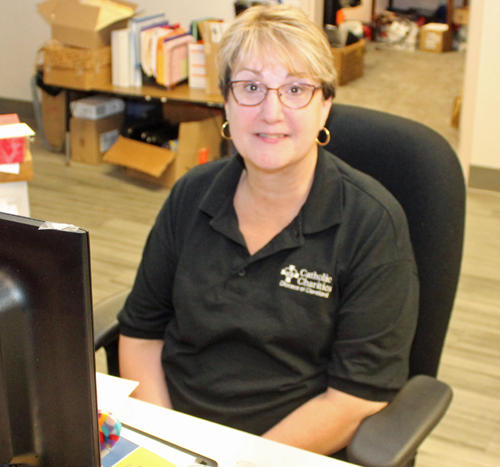 Some of the volunteers at the Our Lady of Fatima holiday giveaway