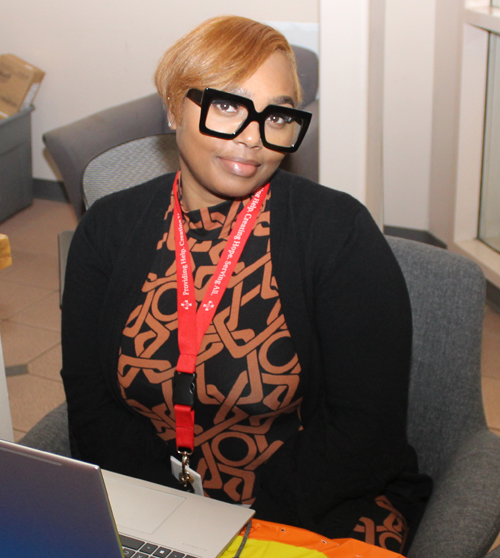 Some of the volunteers at the Our Lady of Fatima holiday giveaway