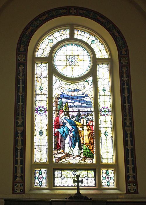 Mary Returning Home after the Crucifixion Stained Glass