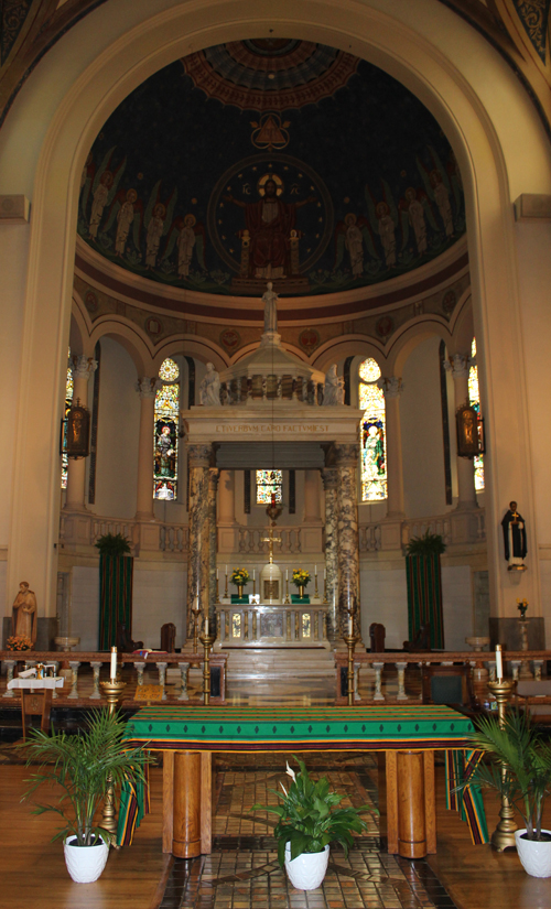 Saint Aloysius - Saint Agatha Church in Gllenville in Cleveland Ohio - inside