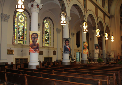 Saint Aloysius - Saint Agatha Church in Gllenville in Cleveland Ohio - inside