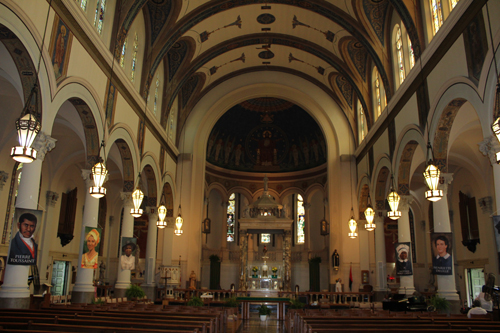 Saint Aloysius - Saint Agatha Church in Gllenville in Cleveland Ohio - inside