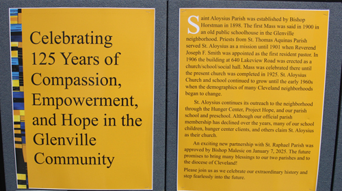 St Aloysius 125th Anniversary history displays