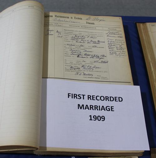 St Aloysius 125th Anniversary history displays