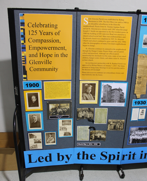St Aloysius 125th Anniversary history displays