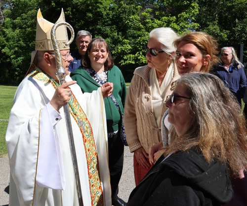 Bishop Maelsic meet-and-greet with Slovenian Consul General Suzana Cesarek