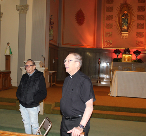 Glenn Sobola and Father Hudak