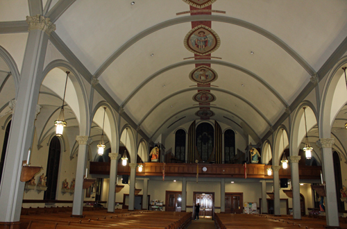 Immaculate Heart of Mary Church facing back