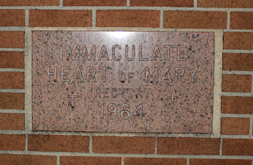Immaculate Heart of Mary Church Outside stones