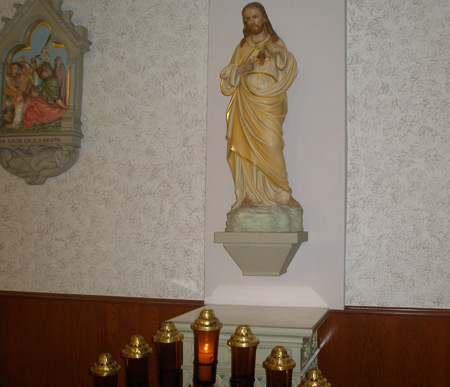 Sacred Heart of Jesus at Saint Emeric Hungarian Church in Cleveland Ohio