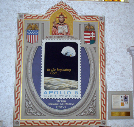 Apollo stamp at Saint Emeric Hungarian Church in Cleveland Ohio