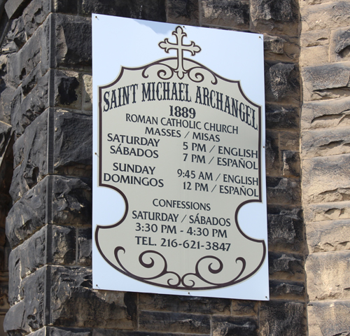 St. Michael the Archangel Church sign