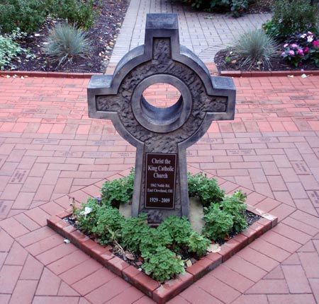 St Philomena Catholic Church in East Cleveland Ohio - Courtyard
