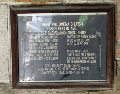 St Philomena Catholic Church in East Cleveland Ohio