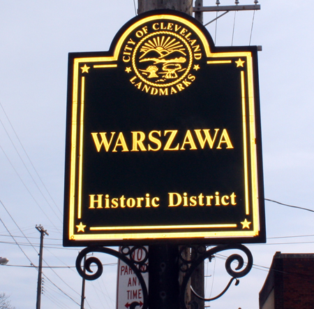 Warsawza sign in Slavic Village