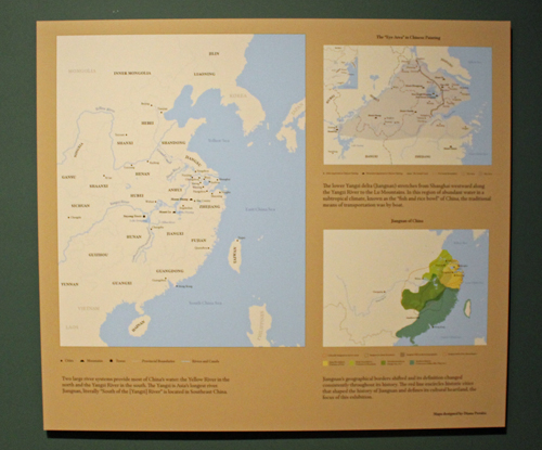 Map from CMA China's Southern Paradise exhibition