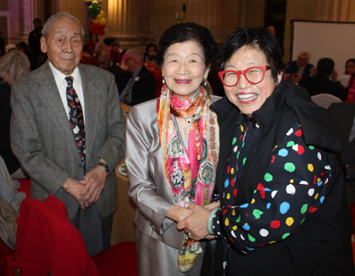 Pier Lee and husband with Margaret Wong