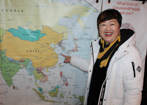 Ying Pu from Erie Chinese Journal showing her home in Shanghai