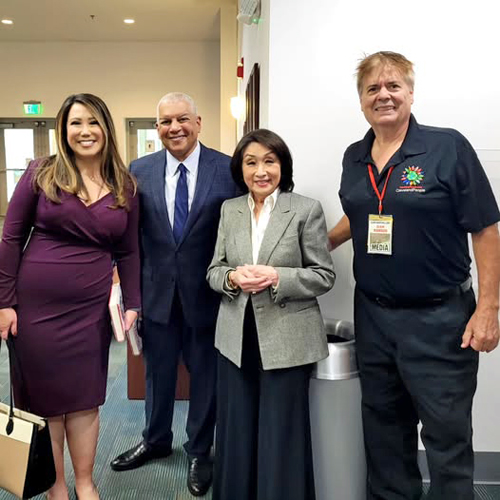 Lynna Lai, Russ Mitchell, Connie Chung and Dan Hanson