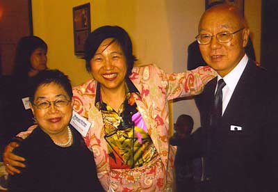 Frances and David Namkoong with Margaret Wong